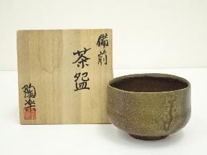 備前焼　延原陶楽造　茶碗（共箱）
